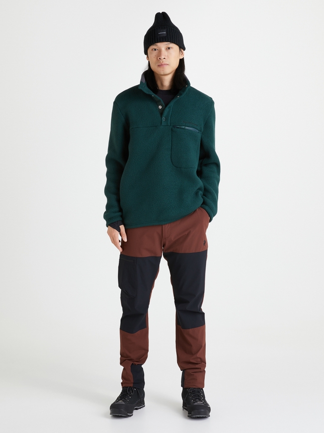 Fleece Snap T-Neck Men
