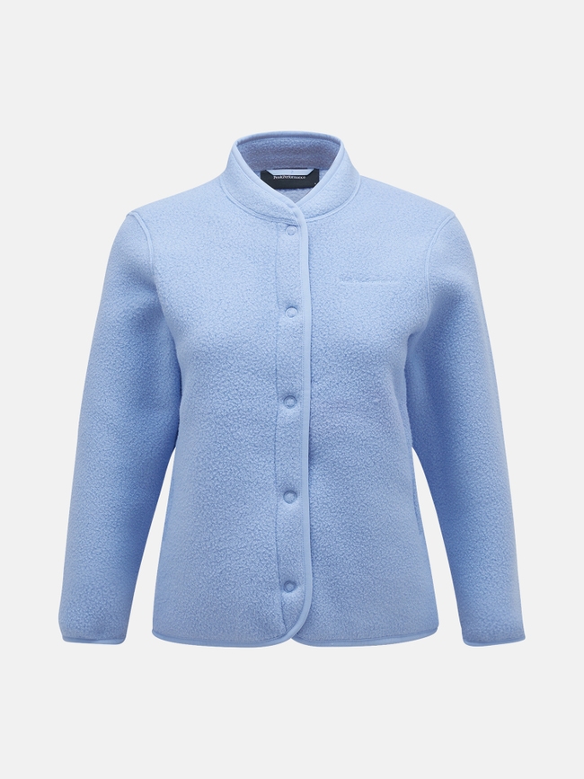 Fleece Snap Cardigan Women