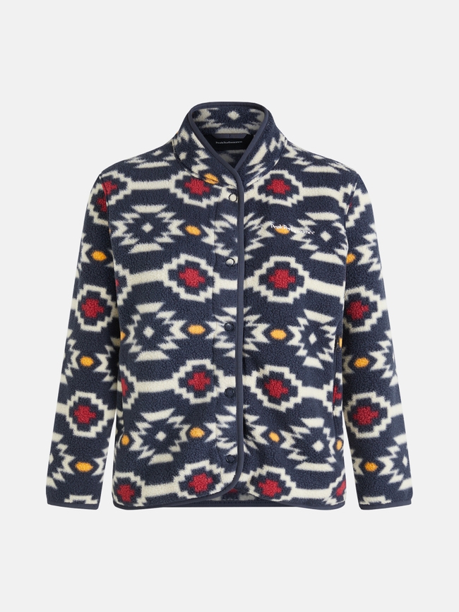 Fleece Snap Cardigan Women