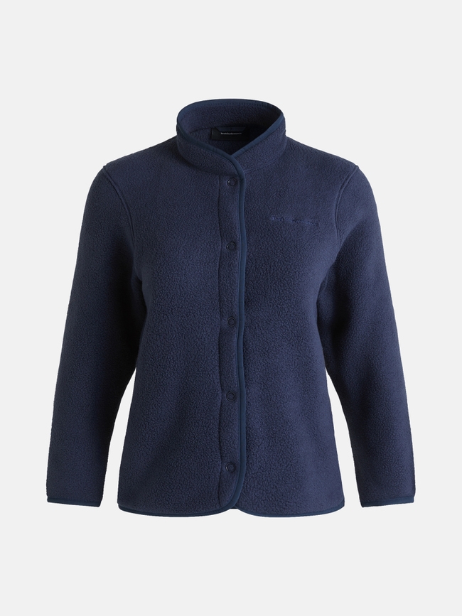Fleece Snap Cardigan Women