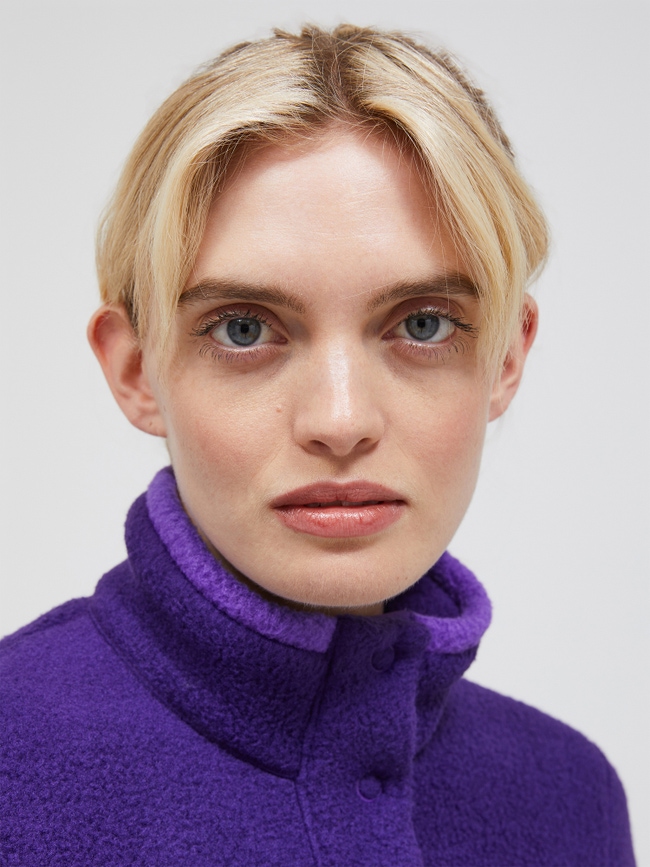Fleece Snap T-Neck Women