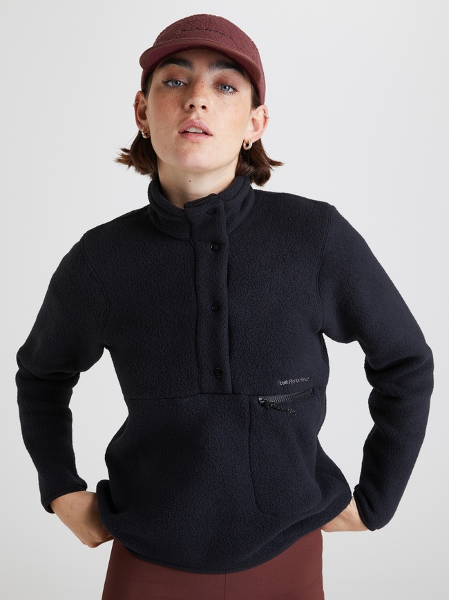 Fleece Snap T-Neck Women