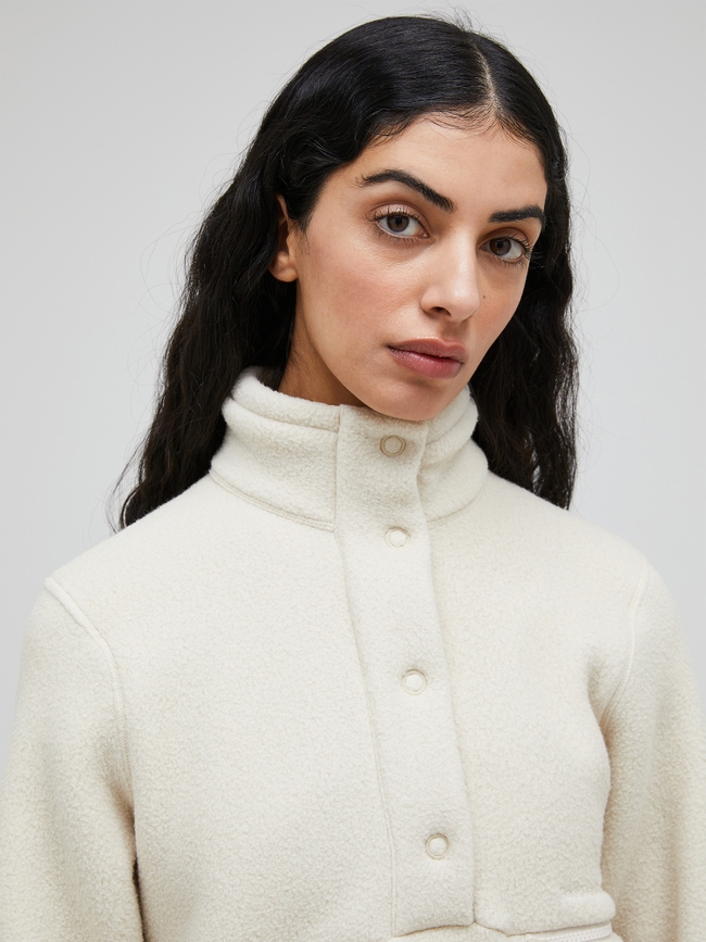 Fleece Snap T-Neck Women