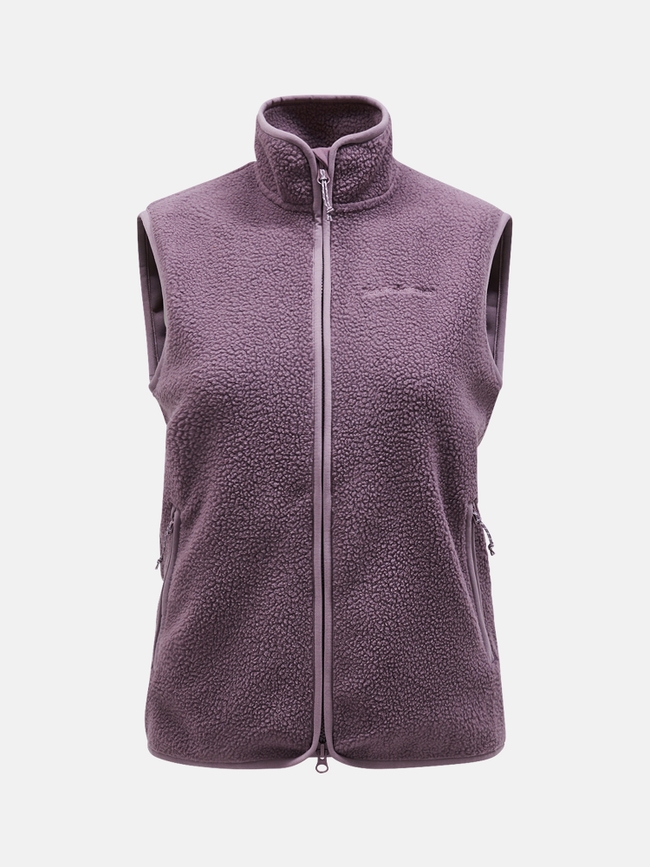 Pile Zip Vest Women