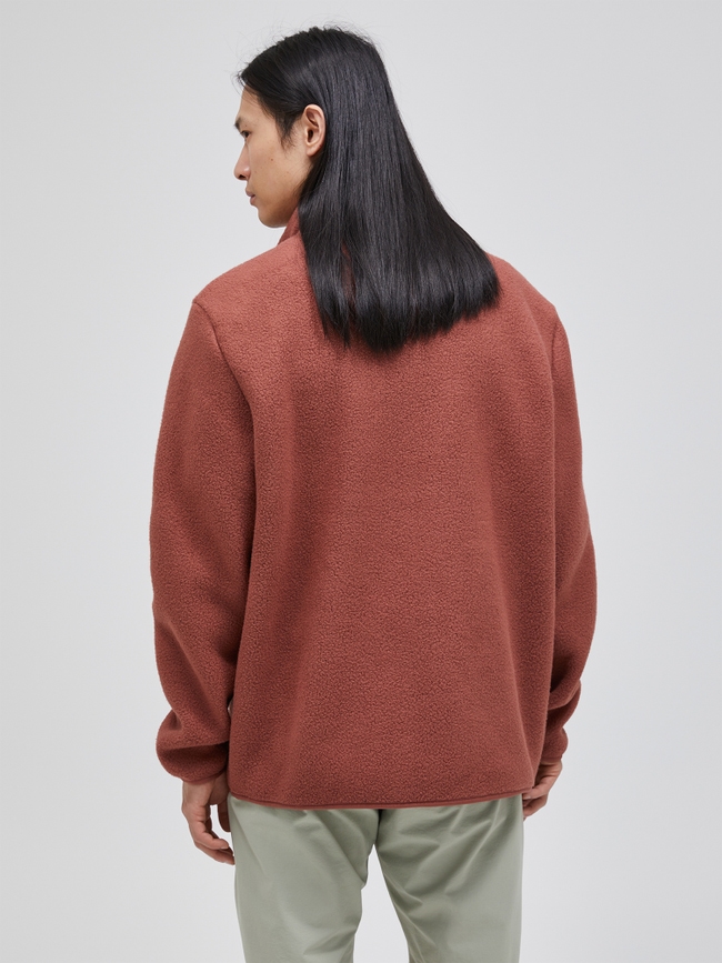 Fleece Snap T-Neck Men