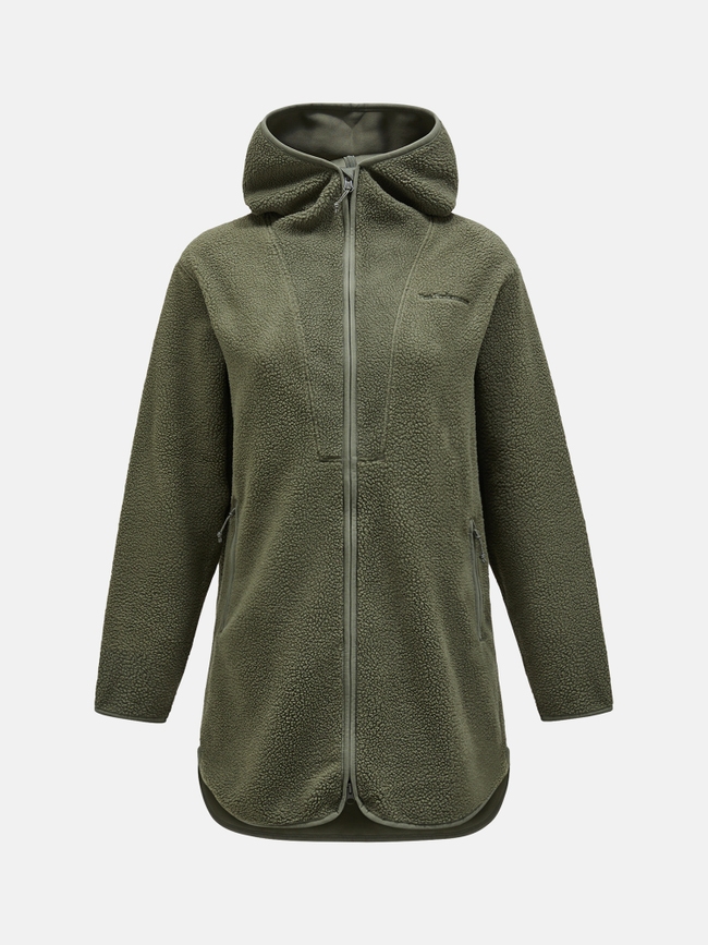 Pile Long Zip Women