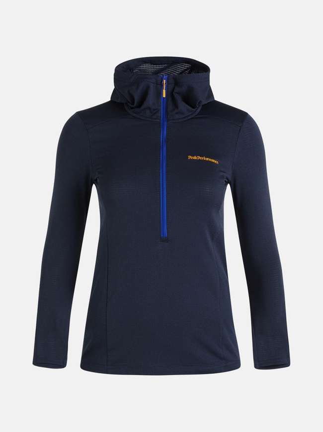 Light Hooded Fleece Half Zip Women