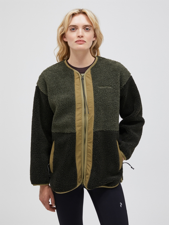 Heavy Pile Oversized Cardigan Women