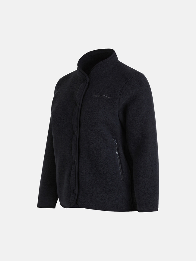 Fleece Snap Cardigan Women