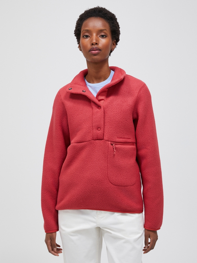 Fleece Snap T-Neck Women