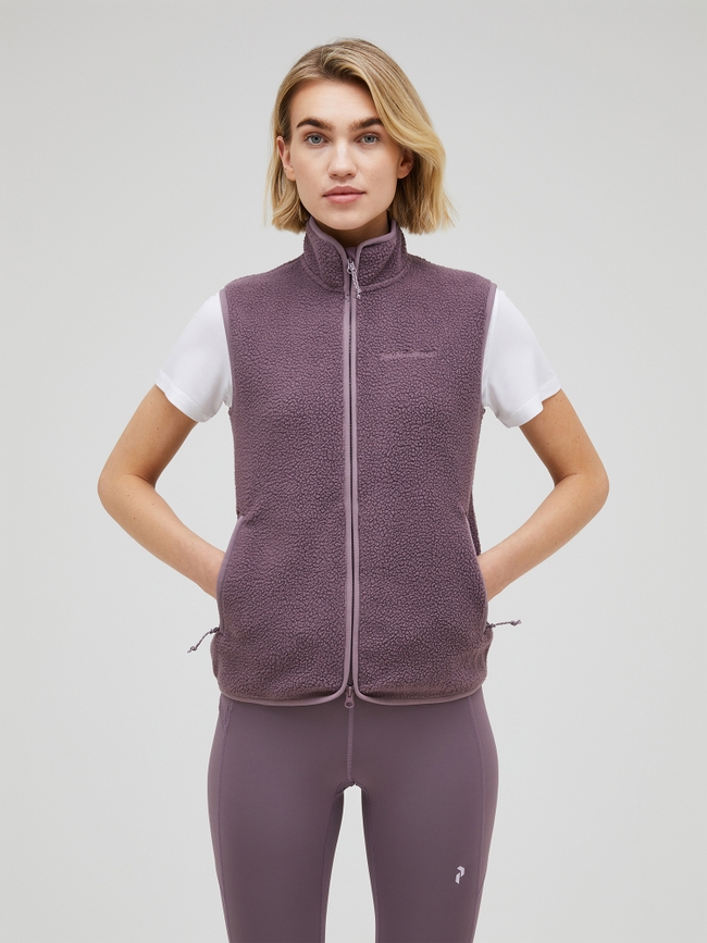 Pile Zip Vest Women