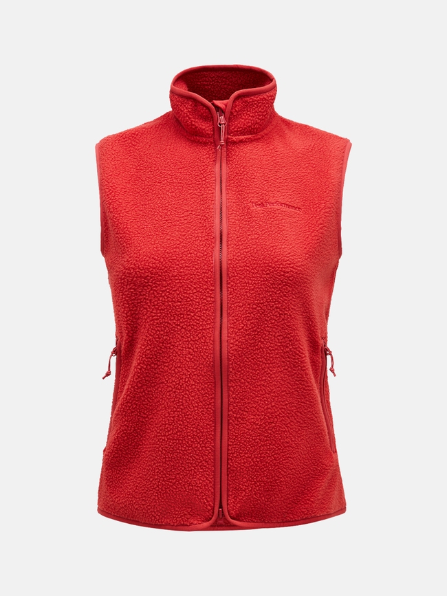 Pile Zip Vest Women