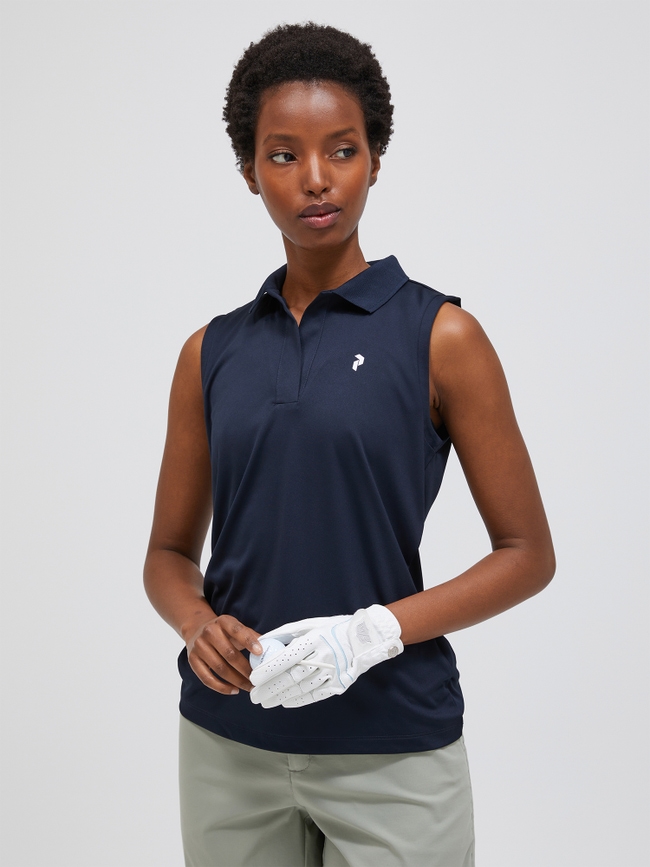 Illusion Sleeveless Polo Women