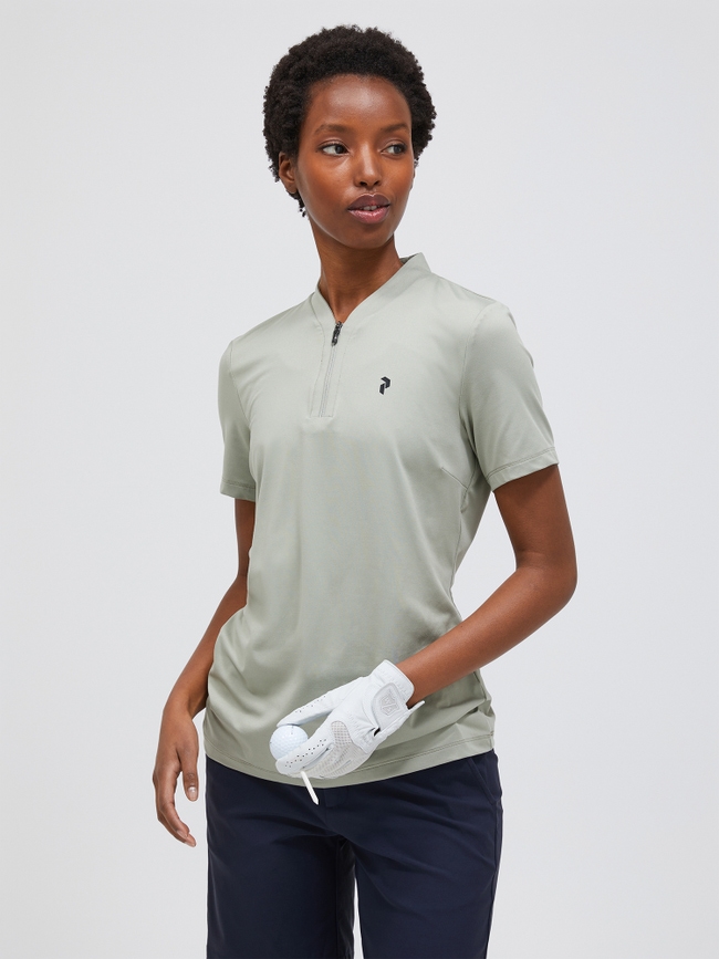 Turf Zip Short Sleeve Top Women