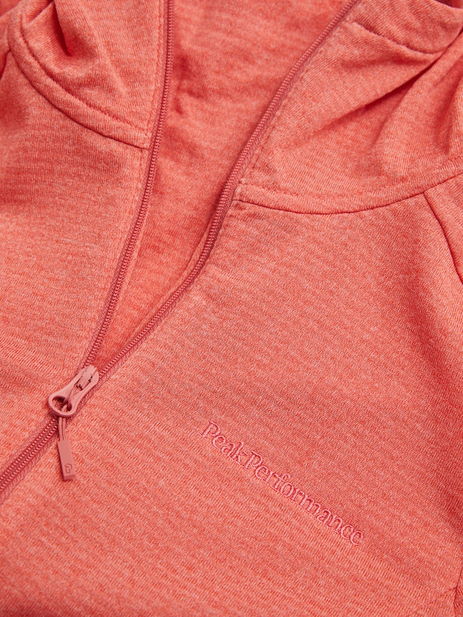 Light Hooded Fleece Half Zip Women