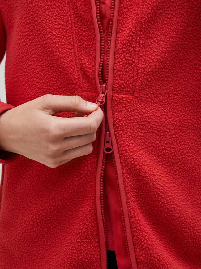 Pile Long Zip Women