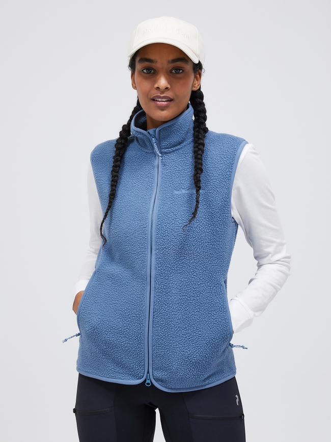 Pile Zip Vest Women