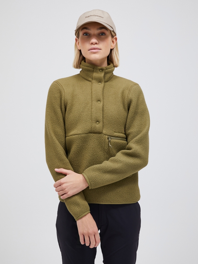 Fleece Snap T-Neck Women