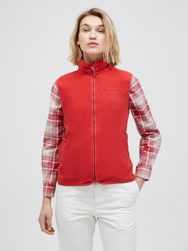 Pile Zip Vest Women