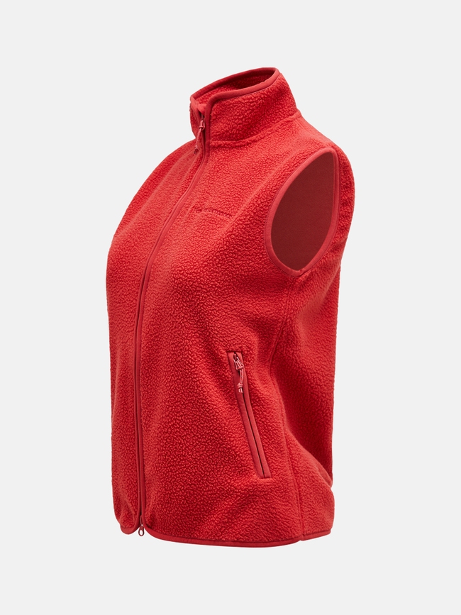 Pile Zip Vest Women