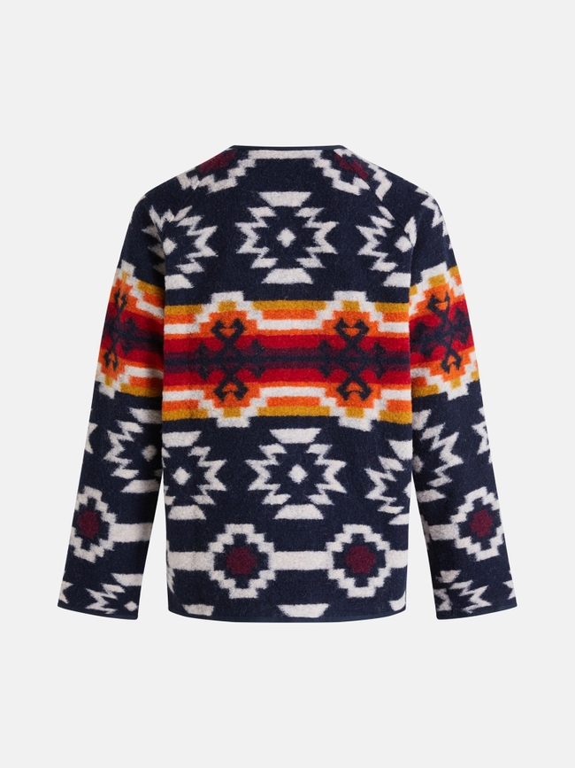 Wool Blend Cardigan Men