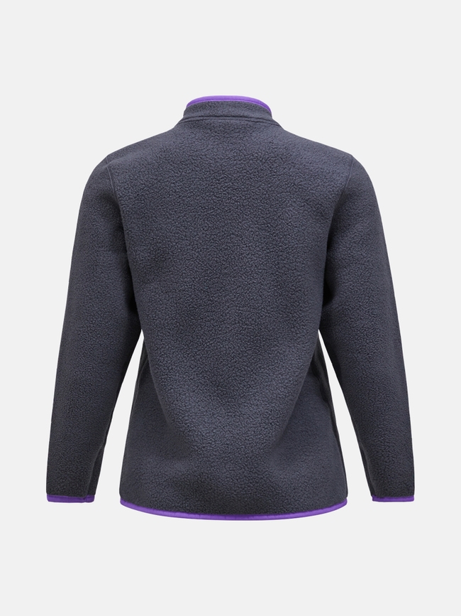 Fleece Snap Cardigan Women