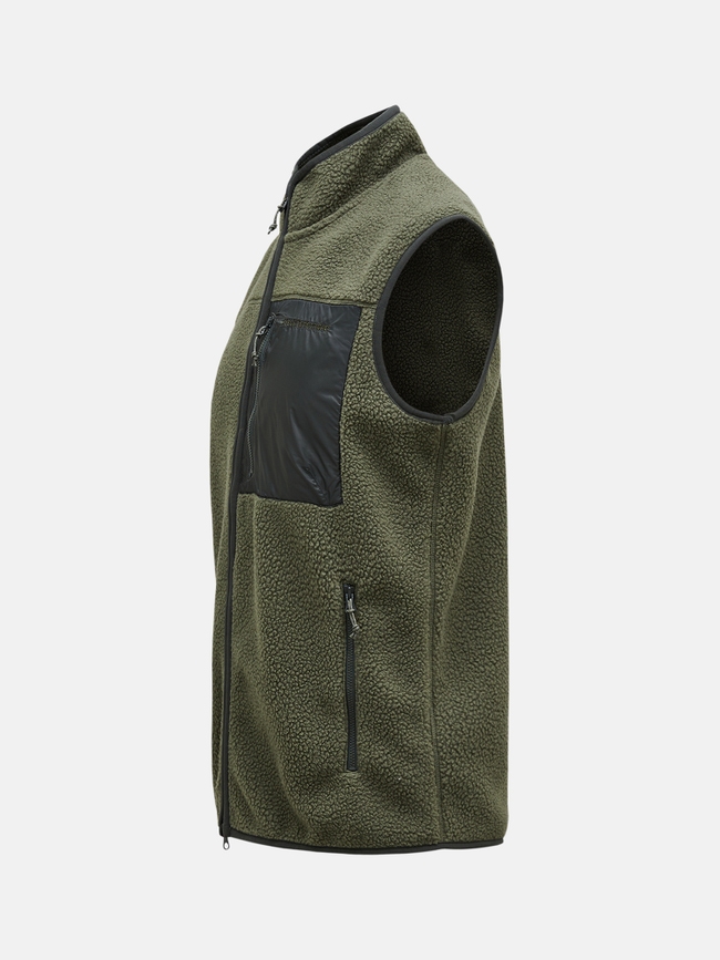 Pile Zip Vest Men