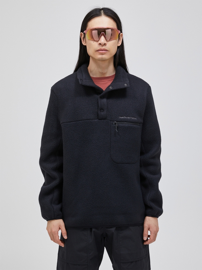 Fleece Snap T-Neck Men