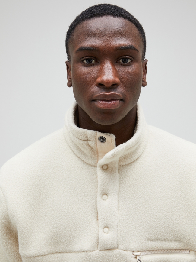 Fleece Snap T-Neck Men