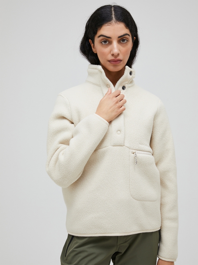 Fleece Snap T-Neck Women