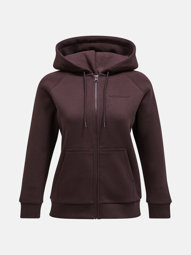 Original Small Logo Zip Hood Women