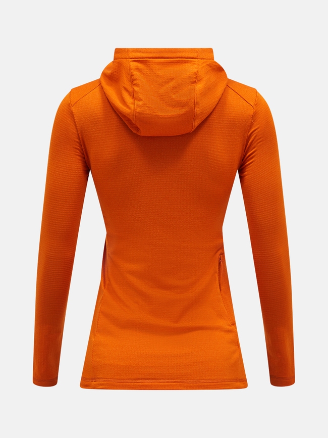 Light Hooded Fleece Half Zip Women
