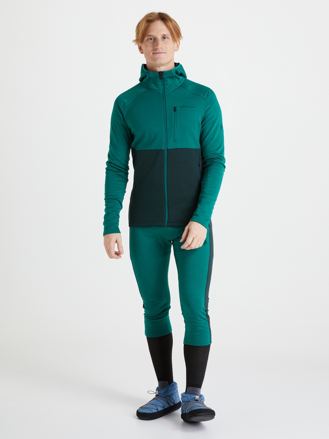 Vertical Mid Zip Hood Jacket Men