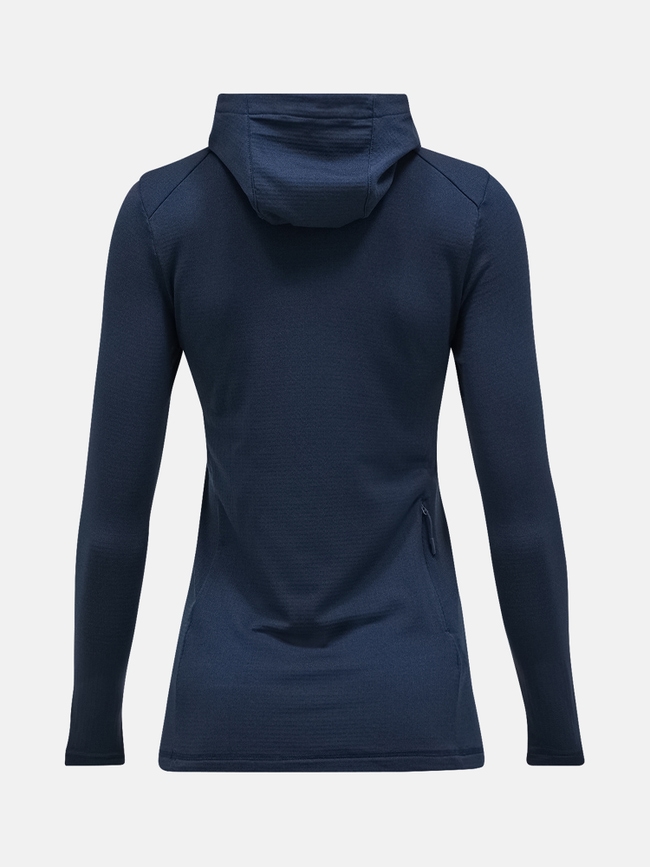 Light Hooded Fleece Half Zip Women