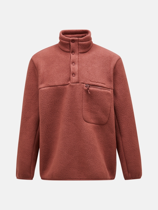 Fleece Snap T-Neck Men