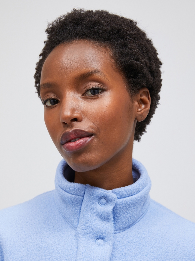 Fleece Snap T-Neck Women