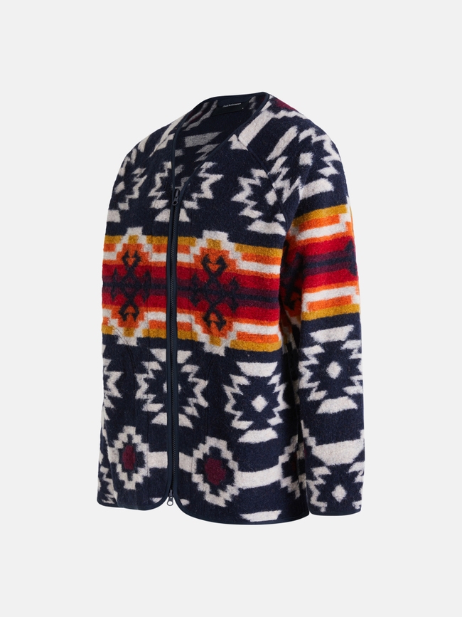 Wool Blend Cardigan Men