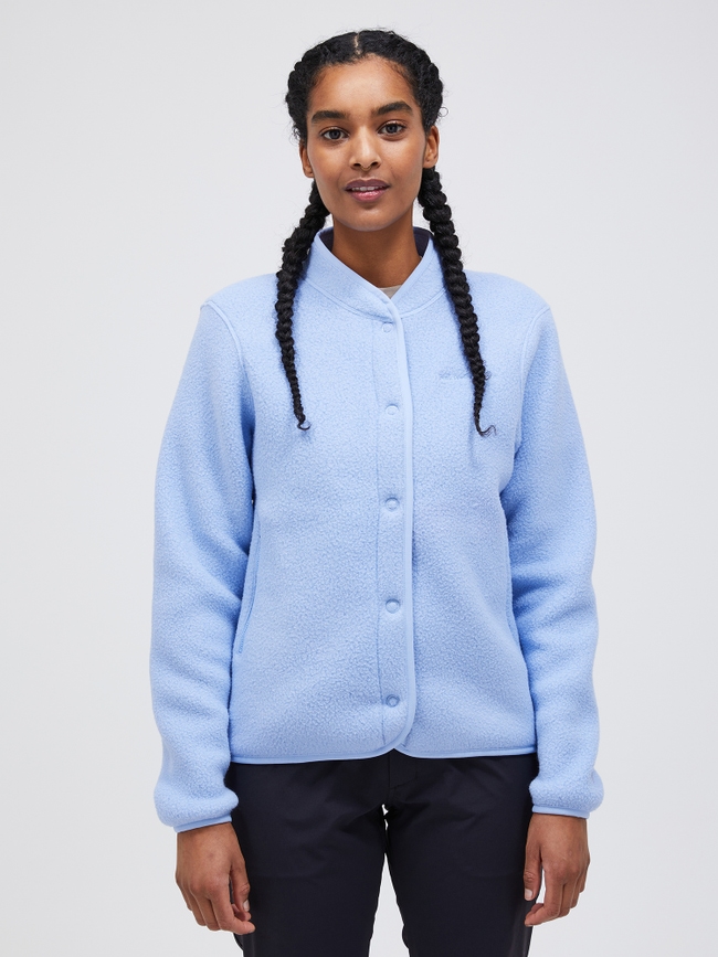 Fleece Snap Cardigan Women