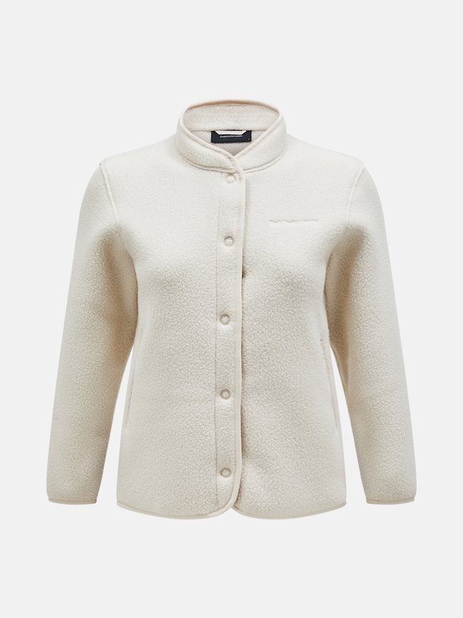Fleece Snap Cardigan Women