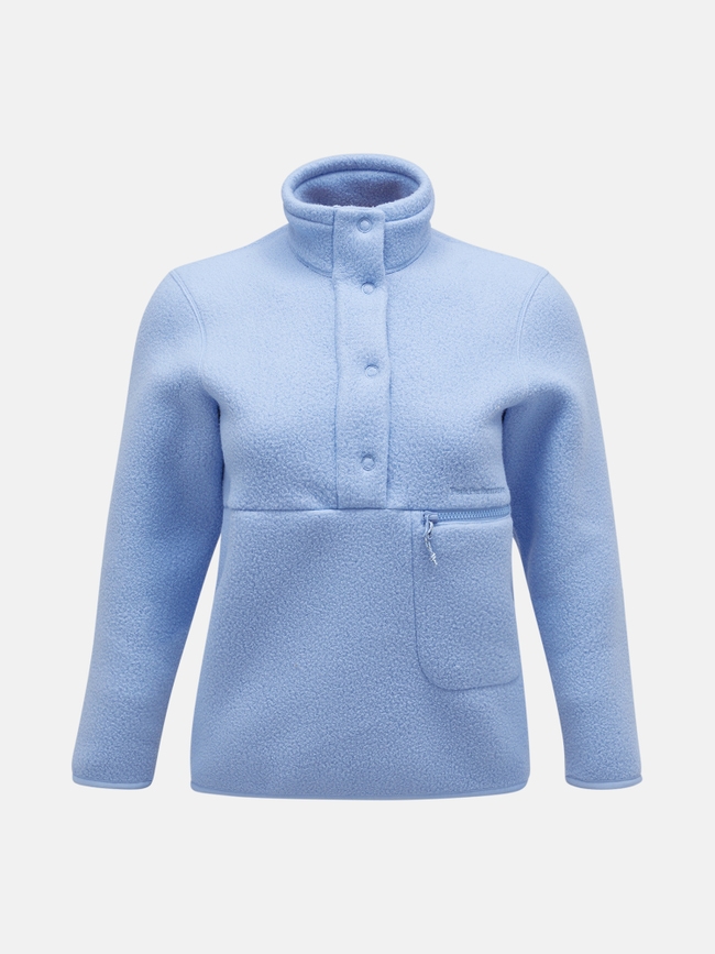 Fleece Snap T-Neck Women