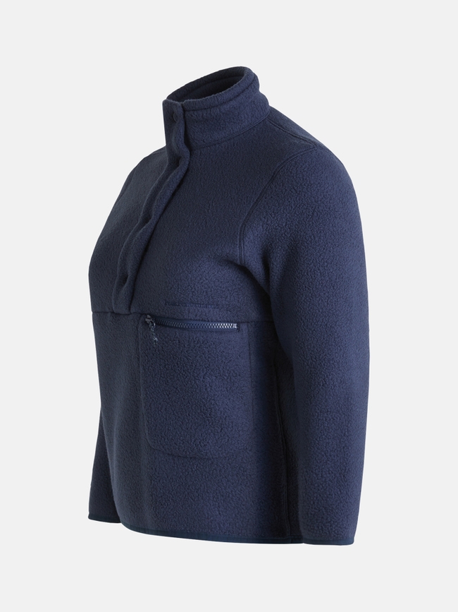 Fleece Snap T-Neck Women