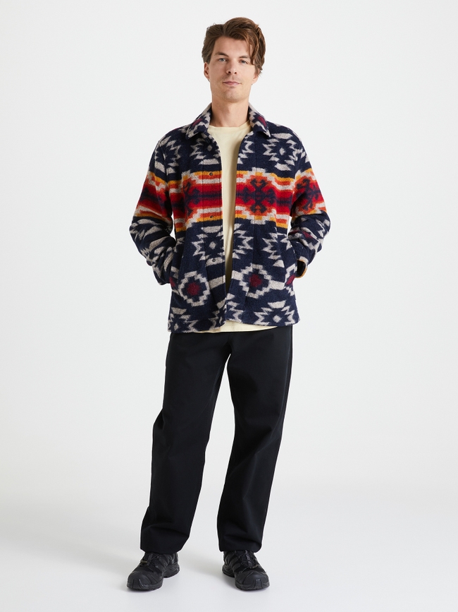 Wool Pattern Shirt Men
