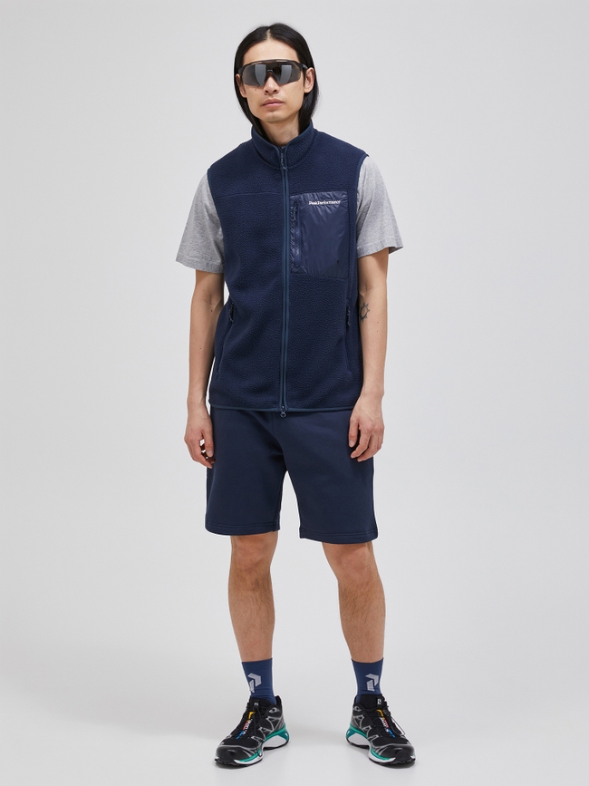 Pile Zip Vest Men