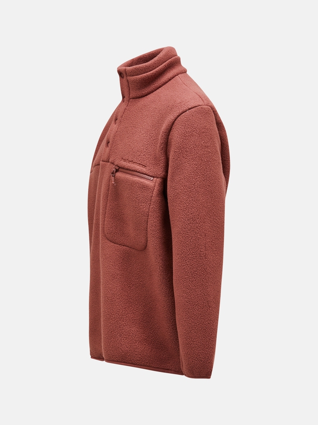 Fleece Snap T-Neck Men