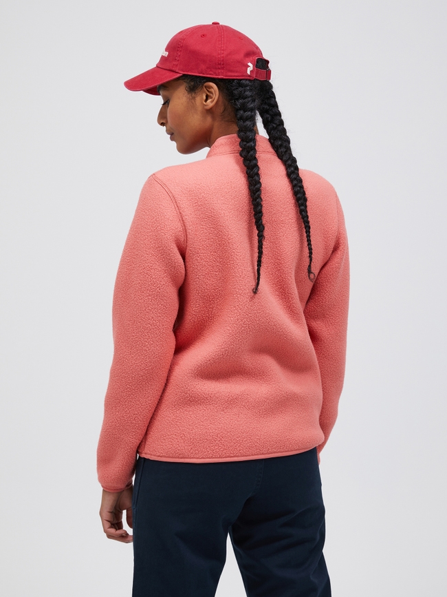 Fleece Snap Cardigan Women