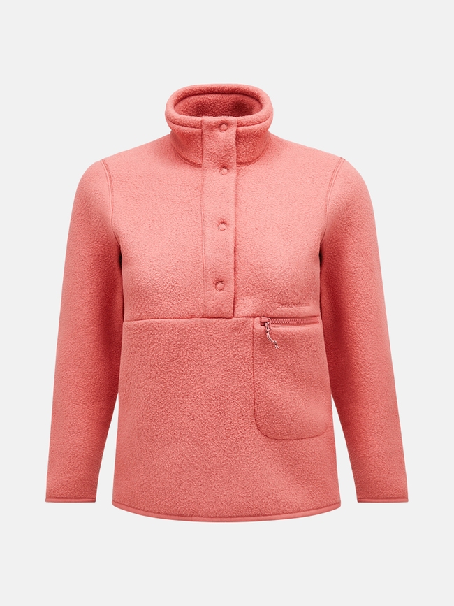 Fleece Snap T-Neck Women