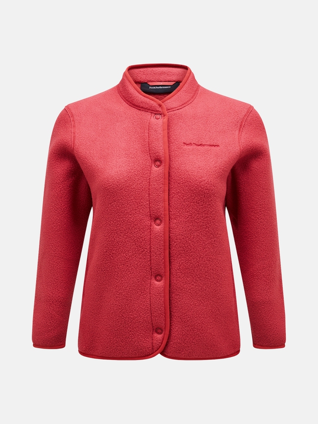 Fleece Snap Cardigan Women