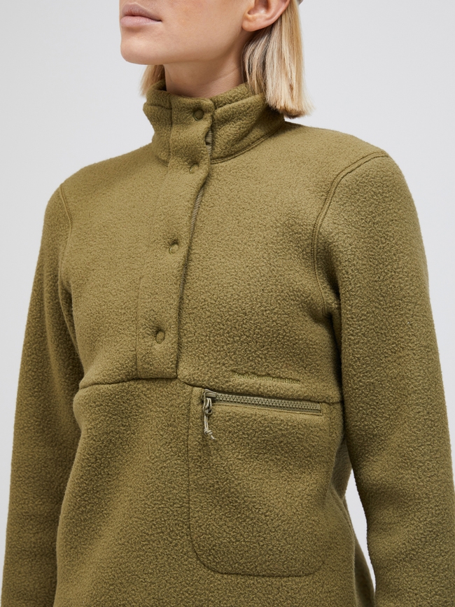 Fleece Snap T-Neck Women