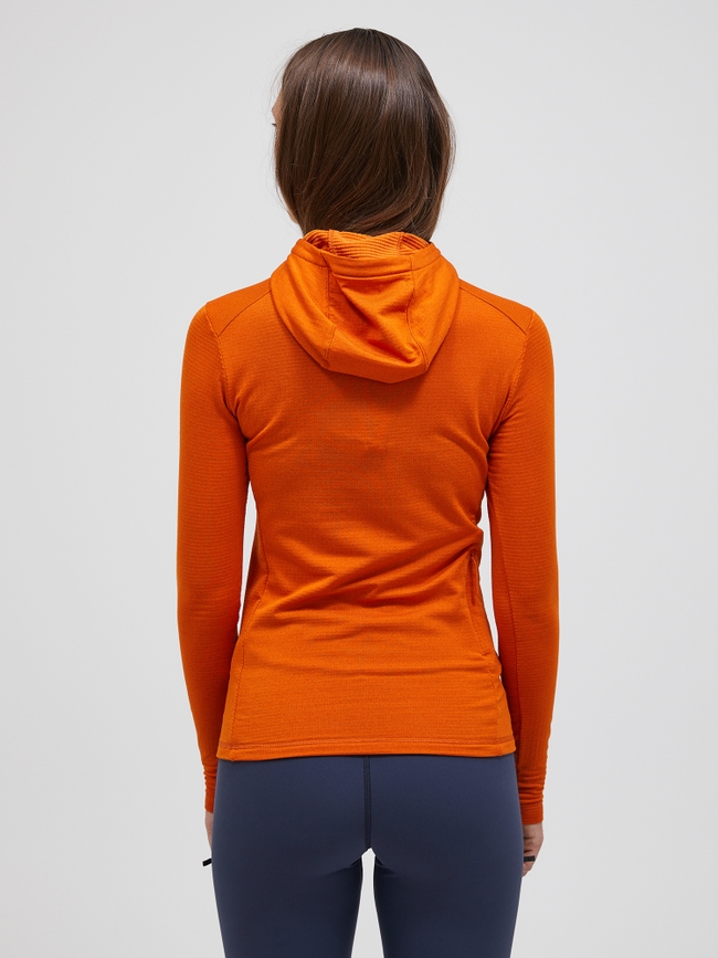 Light Hooded Fleece Half Zip Women