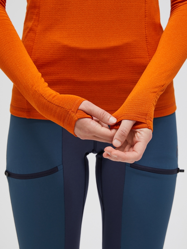 Light Hooded Fleece Half Zip Women